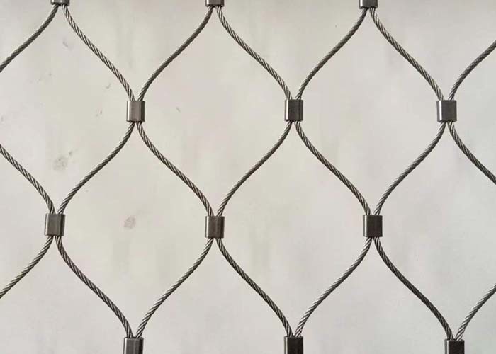 Animal Woven Stainless Steel Wire Rope Mesh Small Bird Network Aviary Ferrule for sale