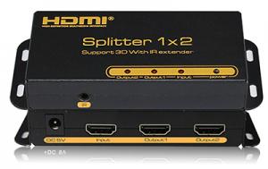 Best HDMI 1x2 splitter with IR control 3D CEC wholesale
