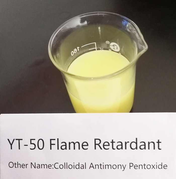 Best Nano Grade Colloidal Antimony Pentoxide YT-50 Flame Retardant Agent For Fire Retardants wholesale