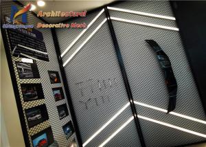 Best Lacquered Black Decorative Expanded Metal Mesh Bmw Car Shop Partitions Display Board wholesale