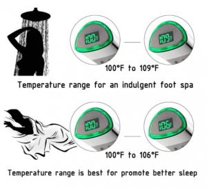 Best JK-2600 LED Thermometer Handheld Shower Heads Water Powered Light to Display Fahrenheit for Skin Health, Child and Pet wholesale