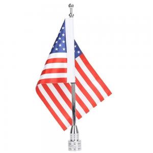 Best Vertical US And Pirate Flagpole For Harley Davidson Goldwing wholesale