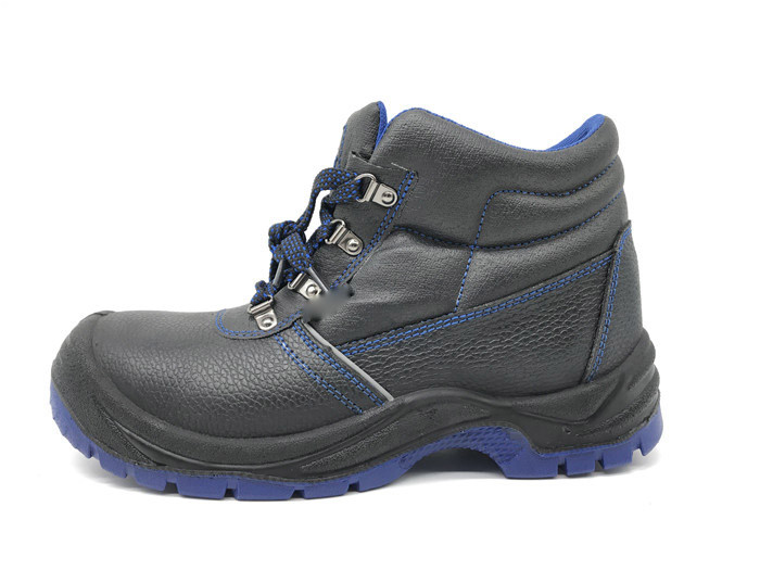 Best Kevlar Steel Gluing Industrial Work Boots Midsole Protection With Blue Tongue Lining wholesale