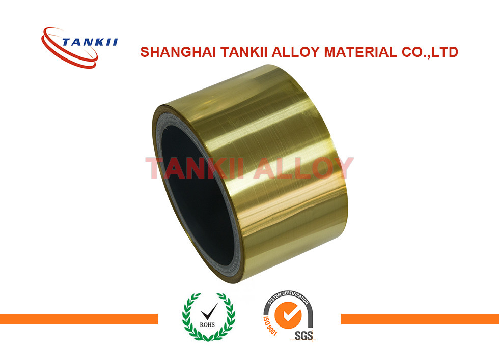 Best Brass Pure Copper Sheet Tape Strip Thickness 0.05mm With Good Plasticity wholesale