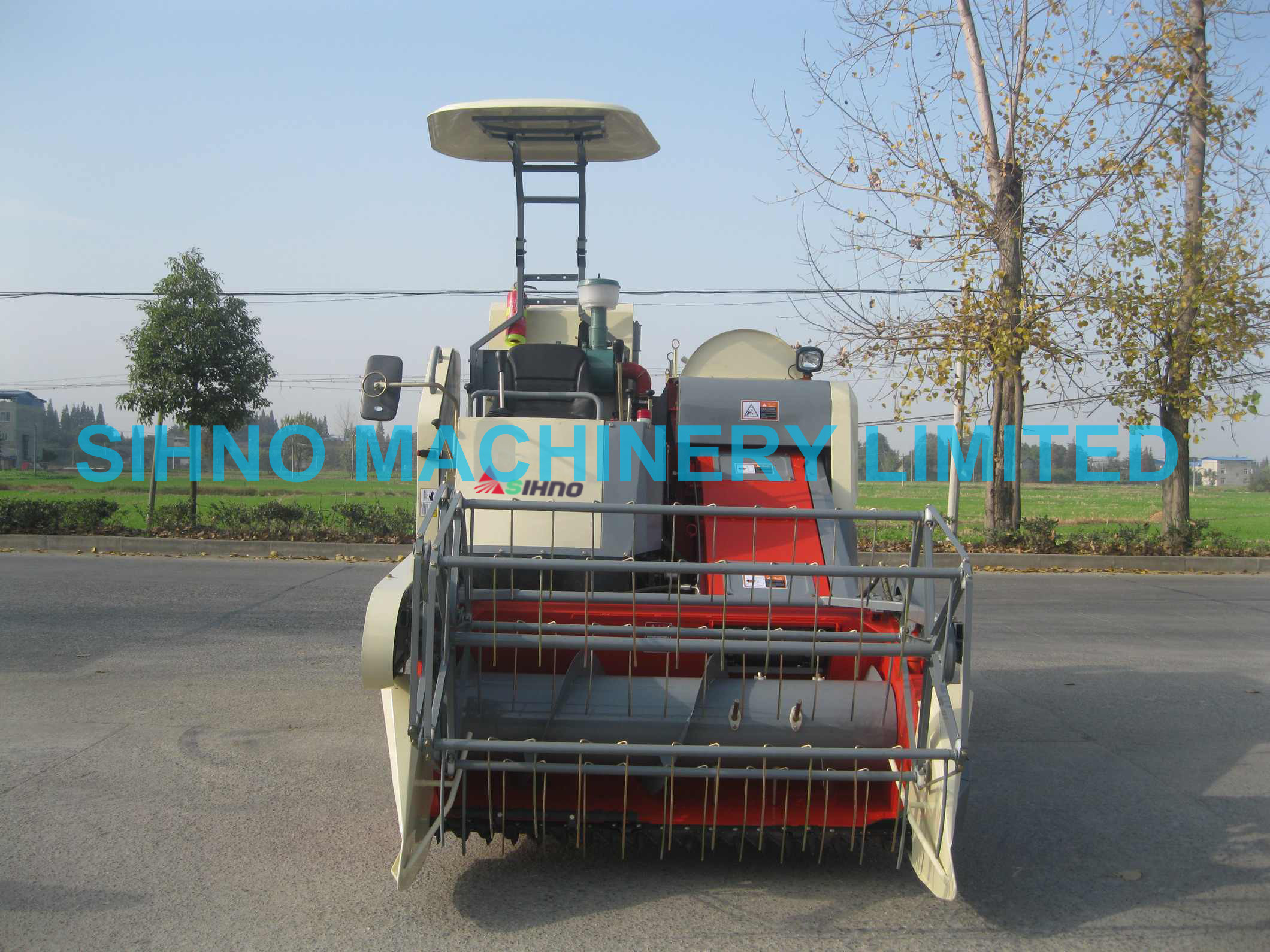 SIHNO 4LZ-2.2Z Full Feed Rice Wheat Combine Harvester