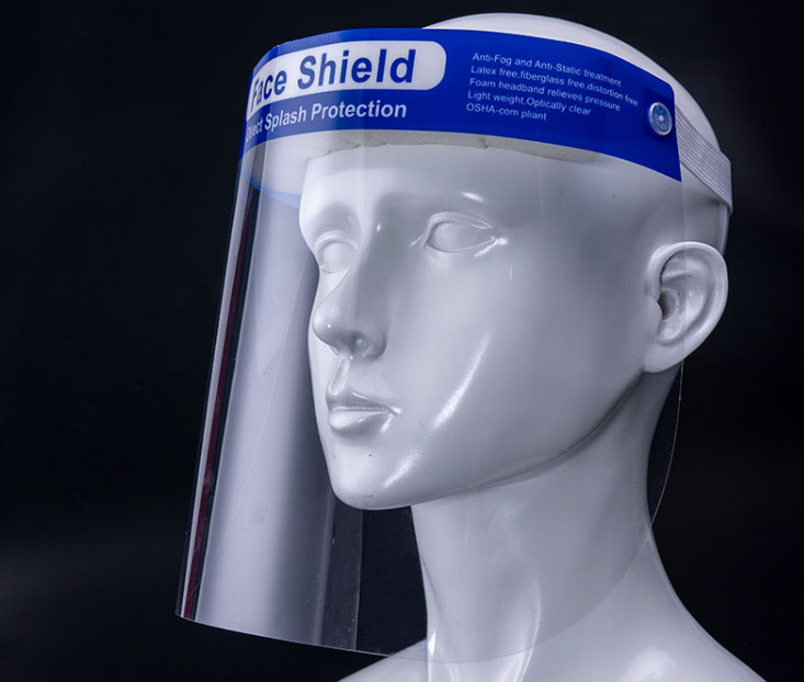 Best Personal PET Protective Face Shield 450mm Strap Length Long Service Life wholesale