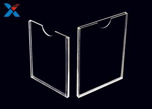 Best Vertical Plastic Double Sided Sign Holder , Acrylic Holder Stand 8.5" X 11" wholesale