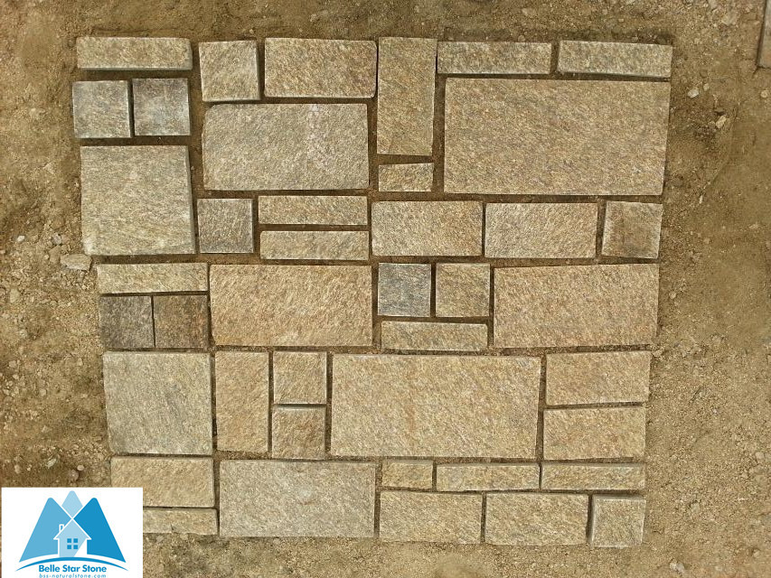 Tiger Skin Yellow Granite Paving Sets Granite Patio Flooring Granite Stone Patio for sale
