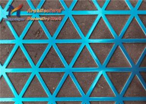 Best 1.8mm Perforated Metal Mesh Blue Perforated Aluminium Panels Facade wholesale