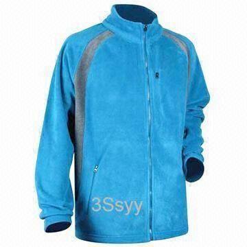 Best Men's Fleece Jacket with Plastic Zipper wholesale