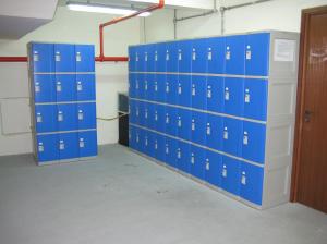 Best Highly Water Resistant Red Shoe Storage Locker Gray Body 4 Comparts per Column wholesale