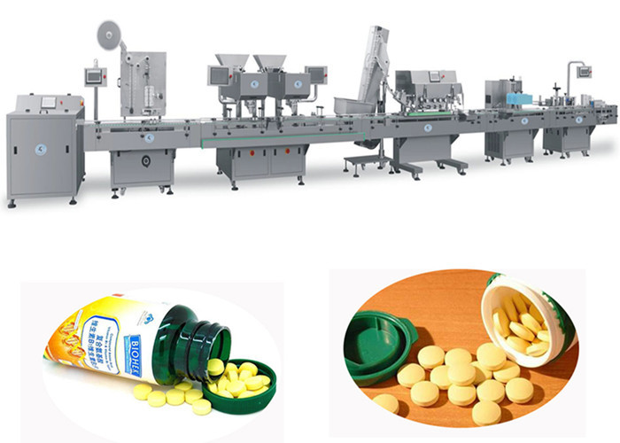 Best Auto Pharmaceutical Tablet Bottle Filling Machine Support Bottle Capping And Labeling wholesale
