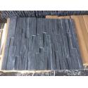 Charcoal Slate Stone Panel 4 Layers Natural Stone Veneer Rough Surface Real for sale