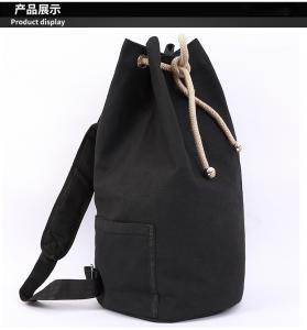 Best Black Drawstring Sports Backpack , Large Capacity Cinch String Backpack wholesale