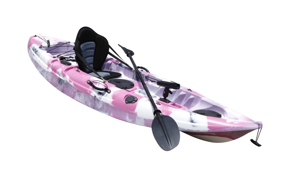 Best Solo Sea Fishing Recreational Touring Kayak Pink Camo 9' Length With A Deluxed Seat wholesale