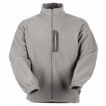 Best Men's Fleece Jacket with Nylon Zipper wholesale