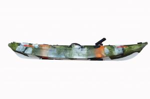 Best 20KG Lightweight Sit On Top Angler Kayak , Single Saltwater Fishing Kayak Camo Painting wholesale