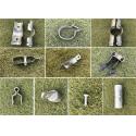 Galvanized / PVC Coated Chain Link Fence Fittings for sale
