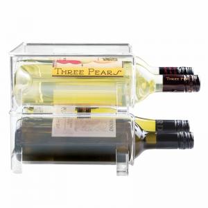 Best ROHS Tabletop Acrylic Bottle Rack Modular For Wine Beer Pop Soda wholesale