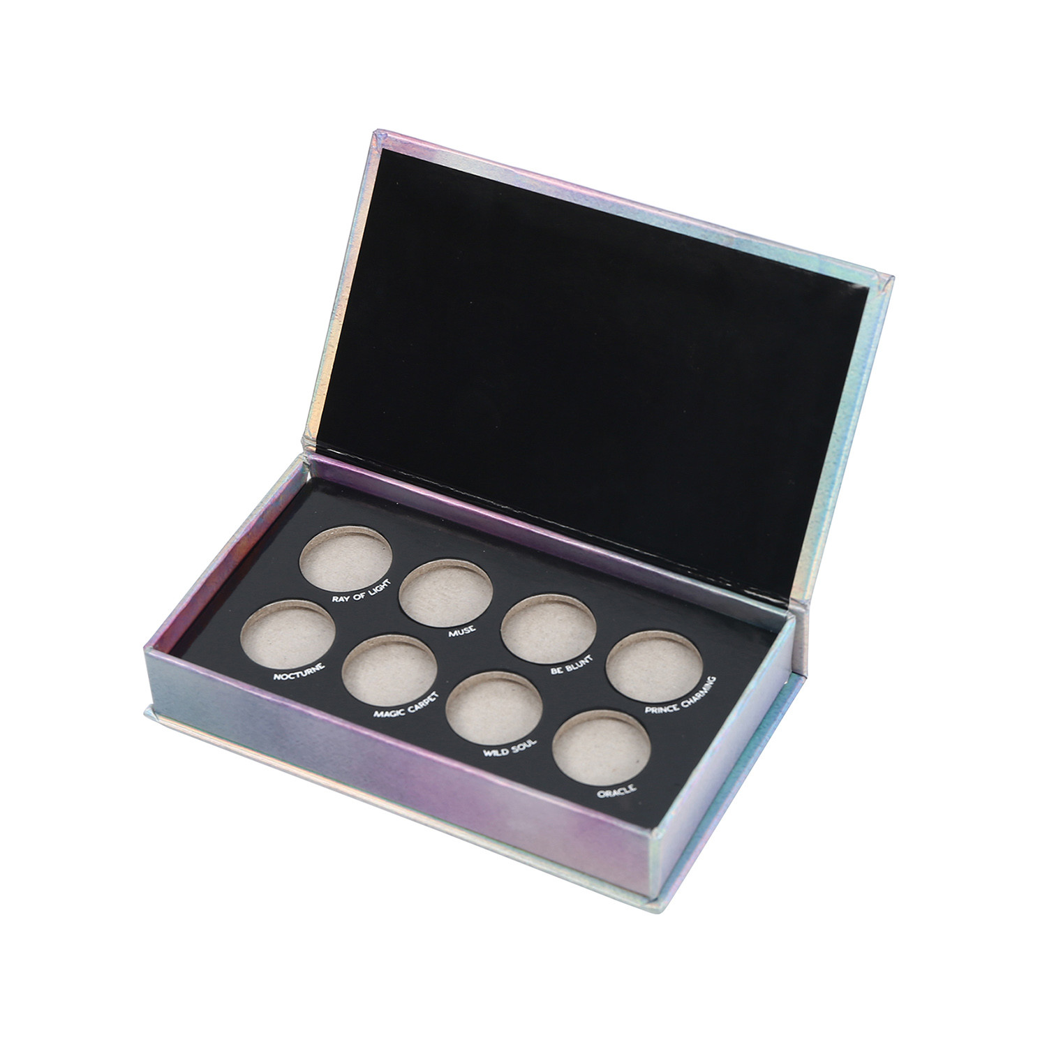 Best 8 Pan Mini Eyeshadow Palette Spot UV Customized Without Mirror wholesale