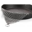 7x7 Inch Kitchen Pot Brush Cast Iron Chainmail Scrubber Cleaner for sale
