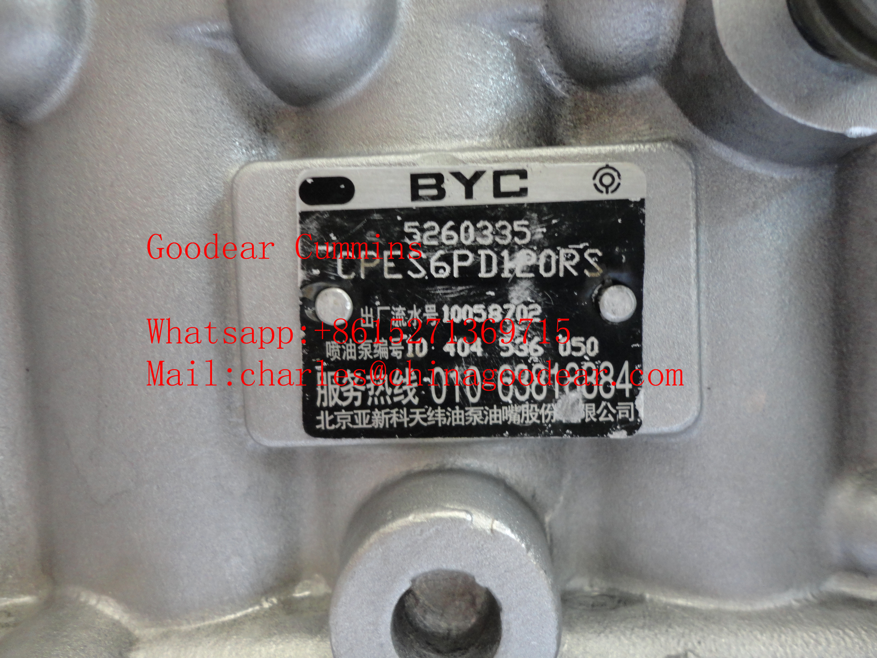 Dongfeng 6BT diesel engine fuel injection pump 5260335 for sale