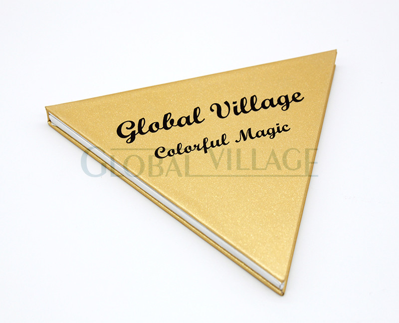 Best Empty Triangle Eyeshadow Palette C2S Paper Customized Color For Makeup wholesale