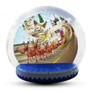 Best Festival Decoration Airblown Inflatable Snow Globe Customized Logo wholesale