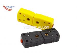 Best Nylon Resin Miniature Thermocouple K Type Connector 16A Yellow Color wholesale