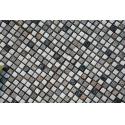 Quartzite Mosaic,Natural Stone Mosaic Pattern,Oyster White Black Quartzite for sale