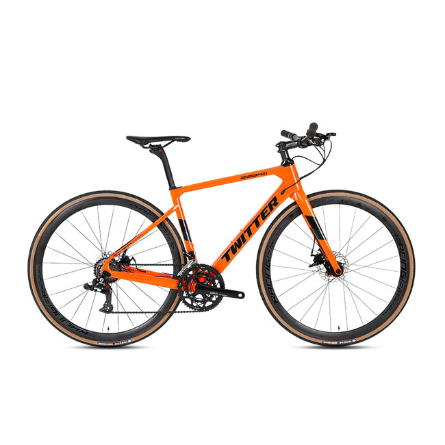 Best 700x25C Wheel Carbon Fiber Hybrid Bike , 45cm Frame Bike XL Size Stable Frame wholesale