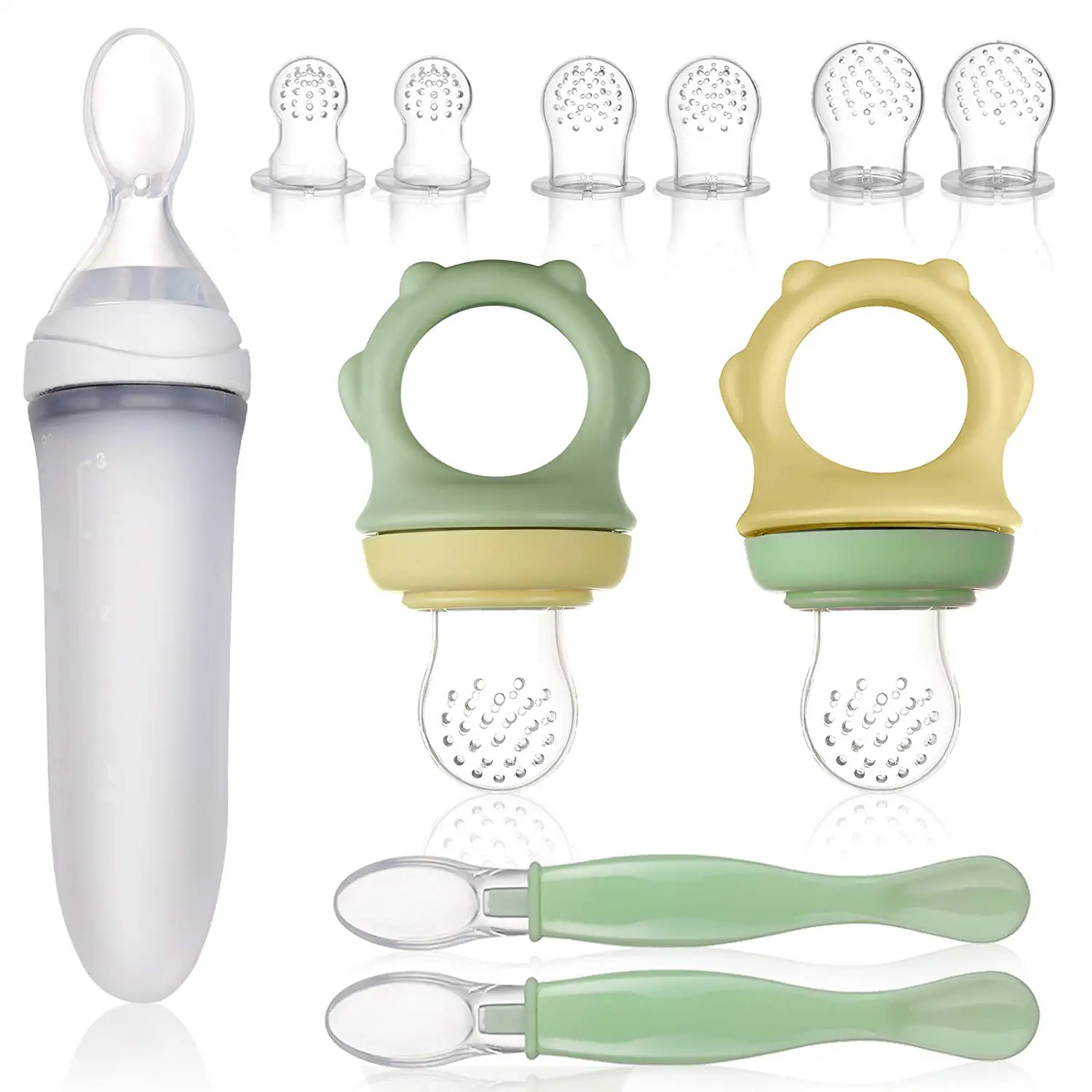 Best 11Pcs Precise Comfortable Food Feeder Pacifier set For Baby Feeding wholesale