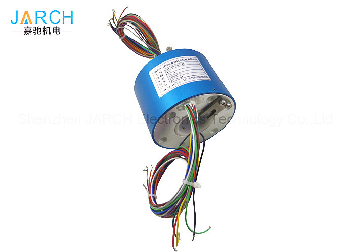 Best 500Rpm Through Bore High Frequency Slip Ring Connector ID/OD 38.1mm/ 99mm 24 Conductors wholesale