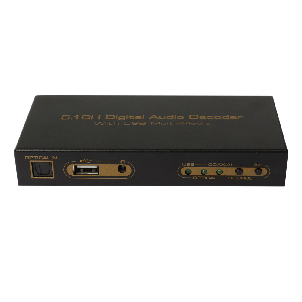 Best Digital audio to 5.1 analog decoder with USB display wholesale