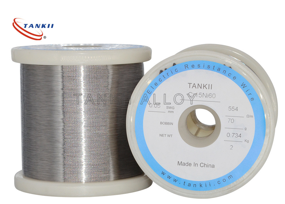 Best Heating Elements Nichrome Alloy Wire NiCr6015/HAI-NiCr 60 NiCr6015/Nikrotahl 60 Resistance Wire  for Resistor wholesale