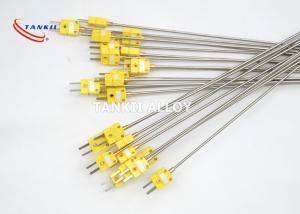 Best SS304 Sheath Mgo Thermocouple Mineral Insulation With Male Connector wholesale