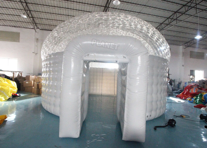Best Half Transparent PVC 6m Inflatable Christmas Igloo Tent wholesale