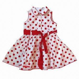 Best Polka Dot Dress/Flower Sundress, Ideal for Children wholesale