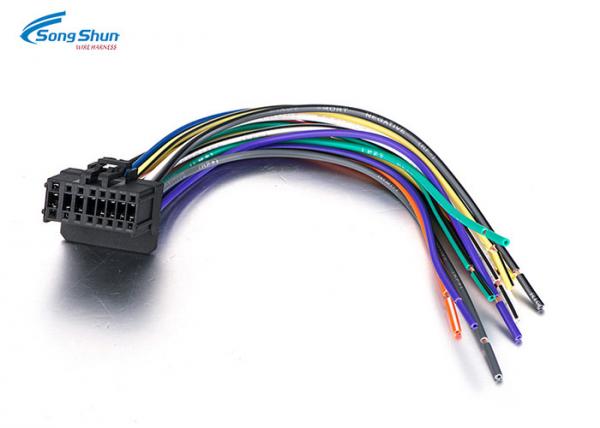 Cheap 16 Pin Automotive Wiring Harness Connector Adaptor Loom For Car Stereo Radio MA716 for sale