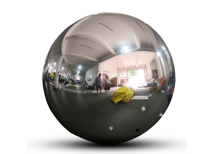 Best PVC Festival Decorative Inflatable Hanging Mirror Ball / Balloon Silver Reflective Mirror Sphere wholesale