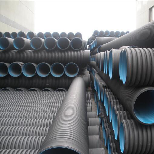 Buy cheap High quality and cheap DN110mm black HDPE Corrugated water Pipe from wholesalers