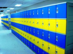 Best Red School Lockers With Keyless Lock , Factory price plastic employee ABS lockers wholesale