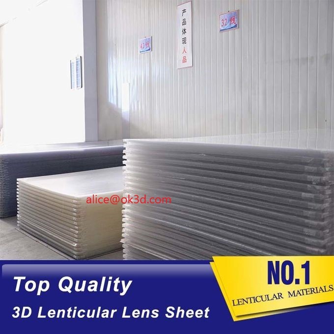 Best Big size Lenticular Board 120x240cm  25 lpi 4.1mm thickness lenticular for uv flatbed printer and inkjet print wholesale