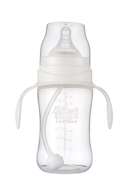 Cheap Transparent Silicone Nipple PP products infant feeding bottles Screen Printing for sale
