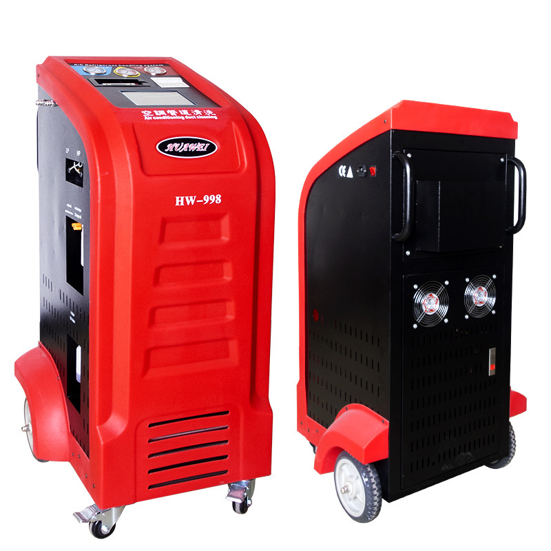 Best 12kg Cylinder Capacity R134a Car AC Service Station Red White Color wholesale