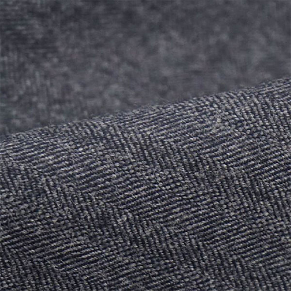 China Wool Rayon Silk Suit Cloth Material Herringbone Yarn Dyed Blazer Fabric 315gsm on sale