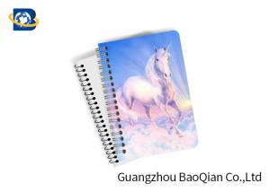 Best Souvenir Unicorn Animal 3D Lenticular Notebook , PET / PP Plastic Cover Notebooks wholesale