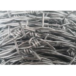China 25kg Roll Galvanized Steel Cyclone Barbed Wire For Electro Fencing for sale