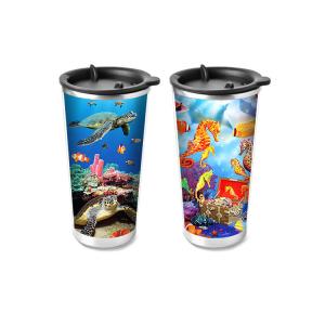 Best Food Grade 3D Lenticular Printing Service Plastic Kids Drinking Cup wholesale
