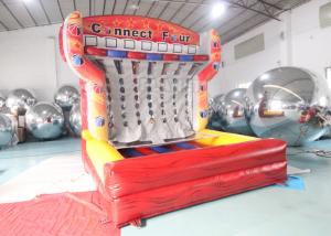 Best 0.55mm PVC Outdoor Sport Rental Party Inflatable Score Connect Four 4 In A Row Basketball Shooting Game wholesale